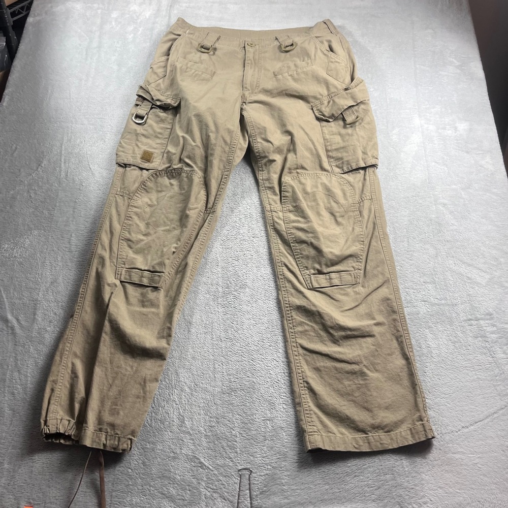 Triple Aught Design TAD Gear Force 10 Cargo Pants Khaki Tan Mens 35x31 USA Made